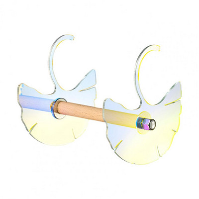 Madársügér Madarak papagáj állvány ketrec tartozék Ginkgo csirke forma színátmenet akril ív kialakítás interaktív állvány képzés Shatte