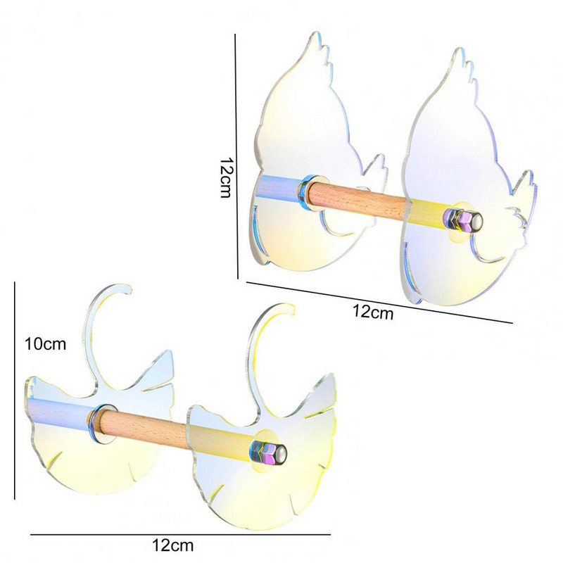 Madársügér Madarak papagáj állvány ketrec tartozék Ginkgo csirke forma színátmenet akril ív kialakítás interaktív állvány képzés Shatte