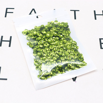 10g Daudzkrāsains vizulis, izliekts kauss, vaļīgs PVC, daudzizmēri, 4 mm, 5 mm vizulis, šūšana, kāzu amatniecība, apģērba aksesuāri, pērlītes