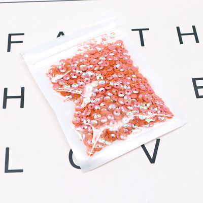 10g Daudzkrāsains vizulis, izliekts kauss, vaļīgs PVC, daudzizmēri, 4 mm, 5 mm vizulis, šūšana, kāzu amatniecība, apģērba aksesuāri, pērlītes