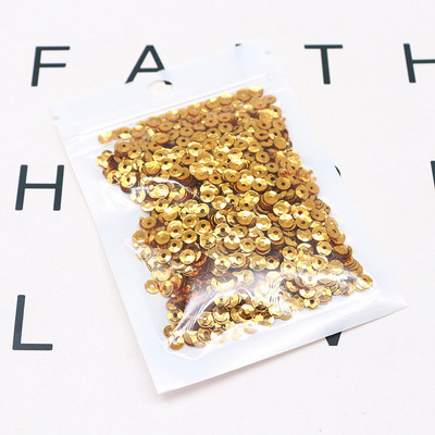 10g Daudzkrāsains vizulis, izliekts kauss, vaļīgs PVC, daudzizmēri, 4 mm, 5 mm vizulis, šūšana, kāzu amatniecība, apģērba aksesuāri, pērlītes