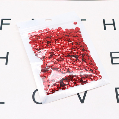 10g Daudzkrāsains vizulis, izliekts kauss, vaļīgs PVC, daudzizmēri, 4 mm, 5 mm vizulis, šūšana, kāzu amatniecība, apģērba aksesuāri, pērlītes