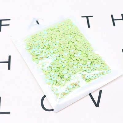 10g Daudzkrāsains vizulis, izliekts kauss, vaļīgs PVC, daudzizmēri, 4 mm, 5 mm vizulis, šūšana, kāzu amatniecība, apģērba aksesuāri, pērlītes