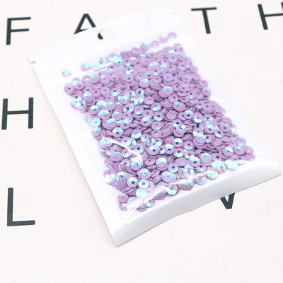 10g Daudzkrāsains vizulis, izliekts kauss, vaļīgs PVC, daudzizmēri, 4 mm, 5 mm vizulis, šūšana, kāzu amatniecība, apģērba aksesuāri, pērlītes