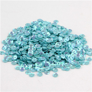 Apaļas kauss sequins PVC vaļīgas pailletes Krāsas sequin 4mm 5mm 6mm plats Šūšanai Kāzu amatniecība, sieviešu apģērbi aksesuāri 10g