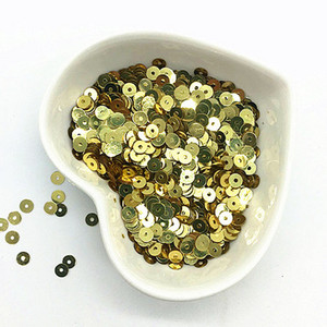 3mm 4mm 5mm 6mm plakana apaļa PVC brīvi vizuļi Paillette šūšanas amatniecība kāzu dekorēšanai Apģērba kleita Apavu vāciņi DIY aksesuārs