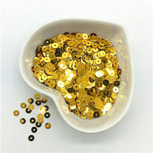 3mm 4mm 5mm 6mm plakana apaļa PVC brīvi vizuļi Paillette šūšanas amatniecība kāzu dekorēšanai Apģērba kleita Apavu vāciņi DIY aksesuārs