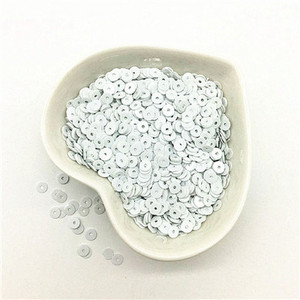 3mm 4mm 5mm 6mm plakana apaļa PVC brīvi vizuļi Paillette šūšanas amatniecība kāzu dekorēšanai Apģērba kleita Apavu vāciņi DIY aksesuārs