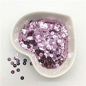 3mm 4mm 5mm 6mm plakana apaļa PVC brīvi vizuļi Paillette šūšanas amatniecība kāzu dekorēšanai Apģērba kleita Apavu vāciņi DIY aksesuārs