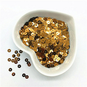 3mm 4mm 5mm 6mm plakana apaļa PVC brīvi vizuļi Paillette šūšanas amatniecība kāzu dekorēšanai Apģērba kleita Apavu vāciņi DIY aksesuārs