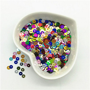 3mm 4mm 5mm 6mm plakana apaļa PVC brīvi vizuļi Paillette šūšanas amatniecība kāzu dekorēšanai Apģērba kleita Apavu vāciņi DIY aksesuārs