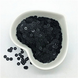 3mm 4mm 5mm 6mm plakana apaļa PVC brīvi vizuļi Paillette šūšanas amatniecība kāzu dekorēšanai Apģērba kleita Apavu vāciņi DIY aksesuārs