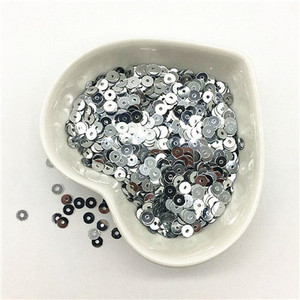 3mm 4mm 5mm 6mm plakana apaļa PVC brīvi vizuļi Paillette šūšanas amatniecība kāzu dekorēšanai Apģērba kleita Apavu vāciņi DIY aksesuārs