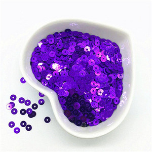 3mm 4mm 5mm 6mm plakana apaļa PVC brīvi vizuļi Paillette šūšanas amatniecība kāzu dekorēšanai Apģērba kleita Apavu vāciņi DIY aksesuārs