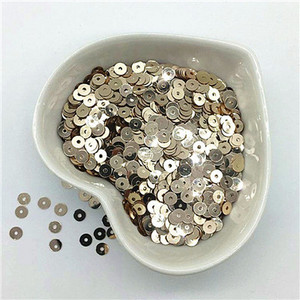 3mm 4mm 5mm 6mm plakana apaļa PVC brīvi vizuļi Paillette šūšanas amatniecība kāzu dekorēšanai Apģērba kleita Apavu vāciņi DIY aksesuārs