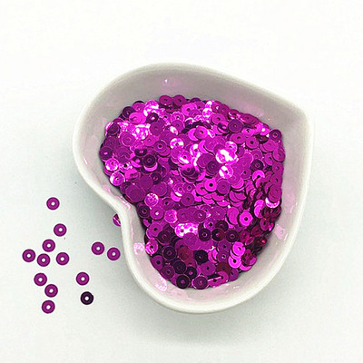 3mm 4mm 5mm 6mm plakana apaļa PVC brīvi vizuļi Paillette šūšanas amatniecība kāzu dekorēšanai Apģērba kleita Apavu vāciņi DIY aksesuārs