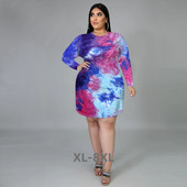 Liela izmēra rudens apģērbu kleitas sievietēm o kaklasaite ar garām piedurknēm, krāsota kleita flaneļa seksīga kleita ar augstu vidukli Visa 3XL 4XL 5XL 6XL