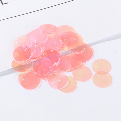 90 db/tétel átlátszó flitterek 2 cm-es nagy kerek flitterek varrások oldalsó lyukkal női ruhák számára barkács kiegészítők