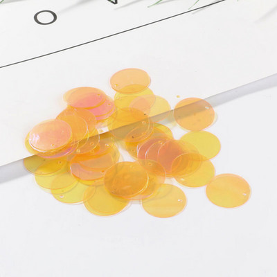 90 db/tétel átlátszó flitterek 2 cm-es nagy kerek flitterek varrások oldalsó lyukkal női ruhák számára barkács kiegészítők