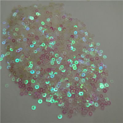 Paillette 3 4 5 6 mm lapos kerek PVC laza flitterek varrás kézműves esküvői dekoráció ruhák ruha cipő sapkák barkács kiegészítők