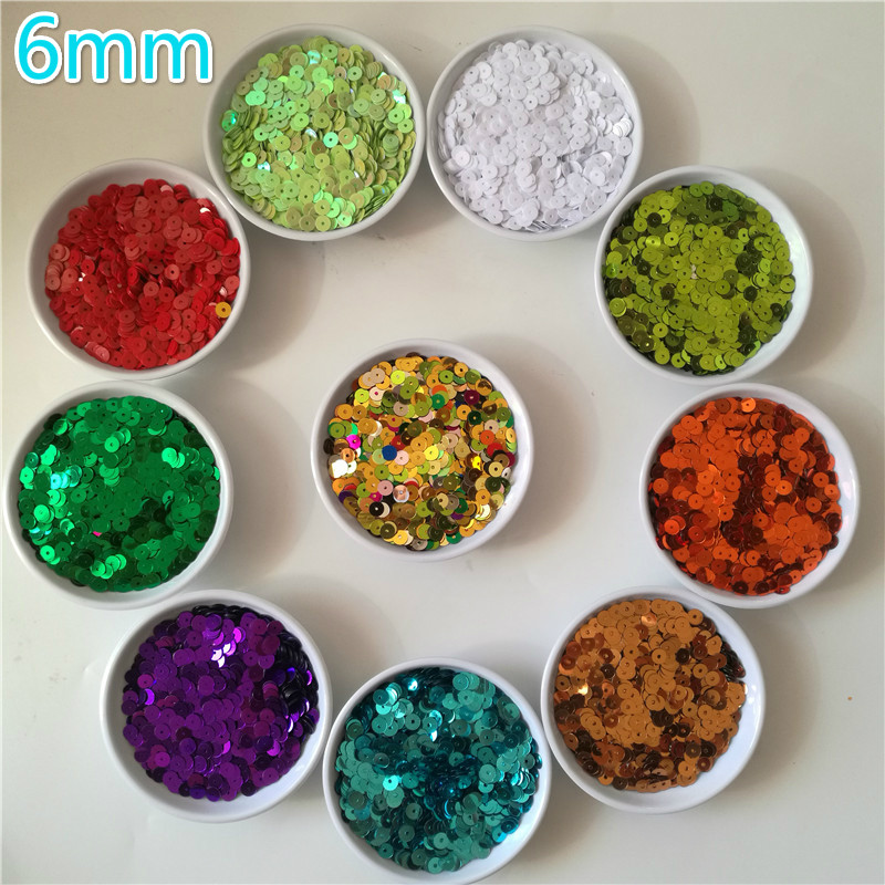 Paillette 3 4 5 6 mm lapos kerek PVC laza flitterek varrás kézműves esküvői dekoráció ruhák ruha cipő sapkák barkács kiegészítők