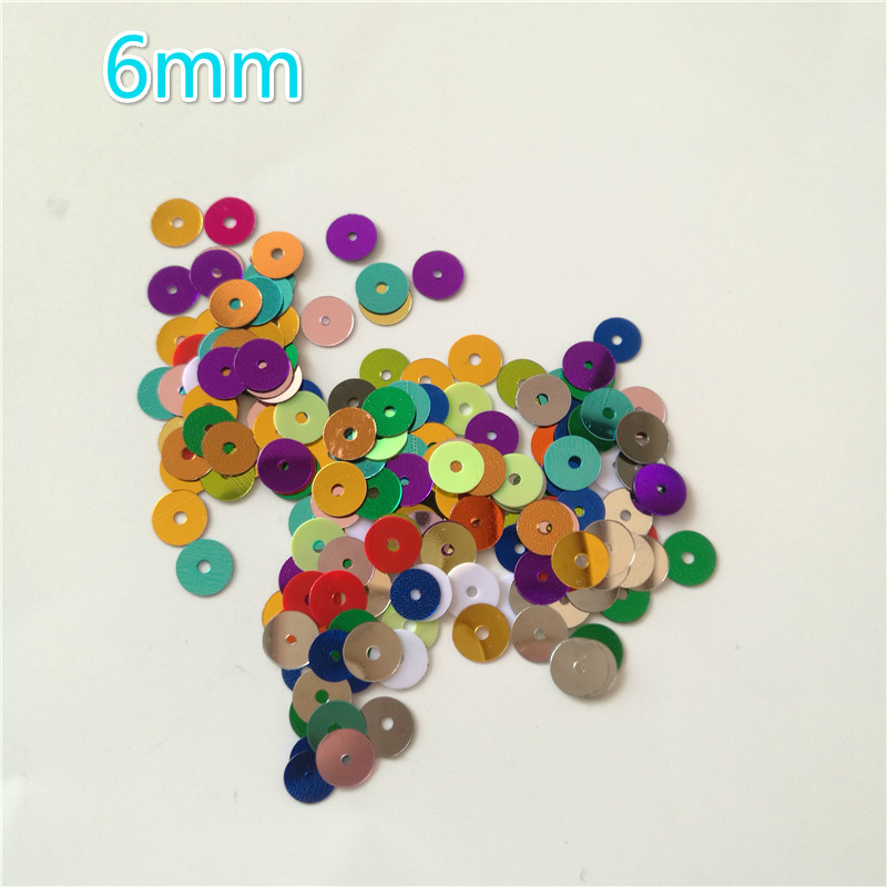 Paillette 3 4 5 6 mm lapos kerek PVC laza flitterek varrás kézműves esküvői dekoráció ruhák ruha cipő sapkák barkács kiegészítők