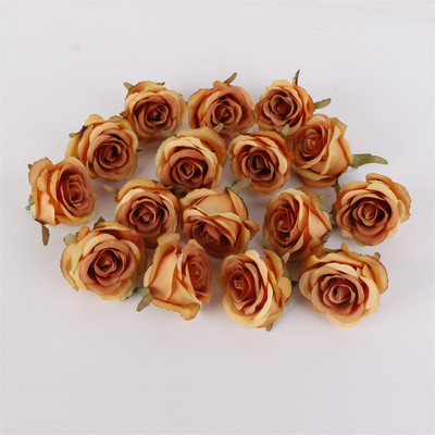 5 DB Vintage művirág fejrózsa művirág esküvői otthoni barkács dekoráció buli fali Scrapbook koszorú kiegészítők