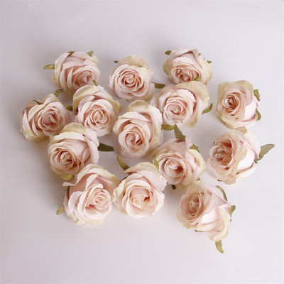 5 DB Vintage művirág fejrózsa művirág esküvői otthoni barkács dekoráció buli fali Scrapbook koszorú kiegészítők