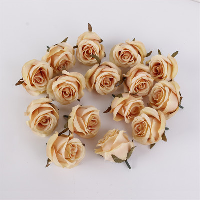 5 DB Vintage művirág fejrózsa művirág esküvői otthoni barkács dekoráció buli fali Scrapbook koszorú kiegészítők
