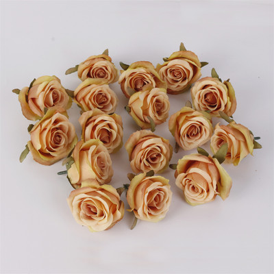 5 DB Vintage művirág fejrózsa művirág esküvői otthoni barkács dekoráció buli fali Scrapbook koszorú kiegészítők
