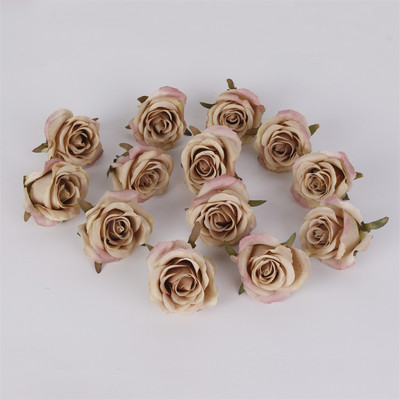 5 DB Vintage művirág fejrózsa művirág esküvői otthoni barkács dekoráció buli fali Scrapbook koszorú kiegészítők