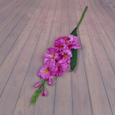 1 db Gladiolus Műselyem Virágok Orchidea Hamis virág esküvőre Otthoni Fesztivál dekorációs Asztali Virágkötészeti