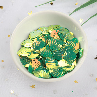 10g/συσκευασία 13mm glitter Shell PVC Loose πούλιες για ράψιμο Διακοσμητικά ευρήματα Wedding Handcraft Γυναικεία ρούχα Αξεσουάρ φορέματος