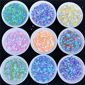 3mm 4mm 5mm zvaigznes formas vizuļi Paillettes nagu mākslas manikīrs Glitter Slime DIY materiāls kāzu dekorācija konfeti 10g