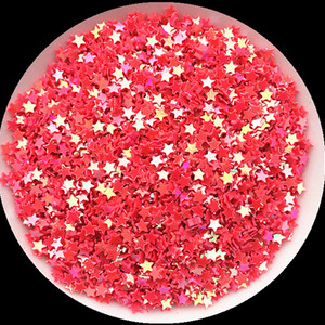 3mm 4mm 5mm zvaigznes formas vizuļi Paillettes nagu mākslas manikīrs Glitter Slime DIY materiāls kāzu dekorācija konfeti 10g