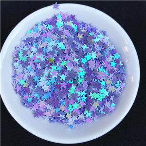 3mm 4mm 5mm zvaigznes formas vizuļi Paillettes nagu mākslas manikīrs Glitter Slime DIY materiāls kāzu dekorācija konfeti 10g