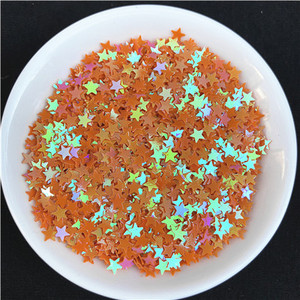 3mm 4mm 5mm zvaigznes formas vizuļi Paillettes nagu mākslas manikīrs Glitter Slime DIY materiāls kāzu dekorācija konfeti 10g