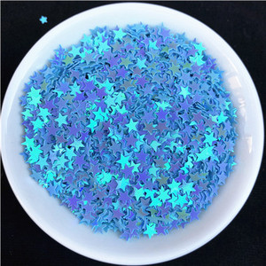 3mm 4mm 5mm zvaigznes formas vizuļi Paillettes nagu mākslas manikīrs Glitter Slime DIY materiāls kāzu dekorācija konfeti 10g
