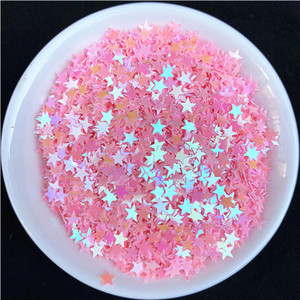 3mm 4mm 5mm zvaigznes formas vizuļi Paillettes nagu mākslas manikīrs Glitter Slime DIY materiāls kāzu dekorācija konfeti 10g
