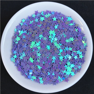 3mm 4mm 5mm zvaigznes formas vizuļi Paillettes nagu mākslas manikīrs Glitter Slime DIY materiāls kāzu dekorācija konfeti 10g