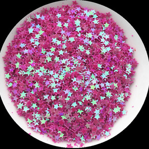 3mm 4mm 5mm zvaigznes formas vizuļi Paillettes nagu mākslas manikīrs Glitter Slime DIY materiāls kāzu dekorācija konfeti 10g