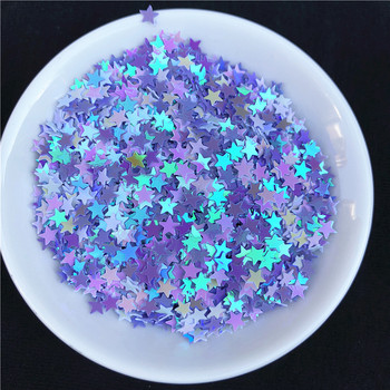 3 mm 4 mm 5 mm Пайети във формата на звезда Paillettes Nail Art маникюр Glitter Slime DIY Материал Сватбена украса Конфети 10 g
