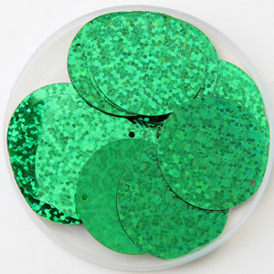 iSequins 30 mm vizuļi amatniecībai Lieli apaļi vizuļi Paillete ar 1 caurumu sānos, DIY šūšanas piederumi