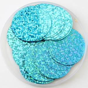 iSequins 30 mm vizuļi amatniecībai Lieli apaļi vizuļi Paillete ar 1 caurumu sānos, DIY šūšanas piederumi