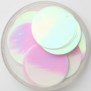 iSequins 30 mm vizuļi amatniecībai Lieli apaļi vizuļi Paillete ar 1 caurumu sānos, DIY šūšanas piederumi