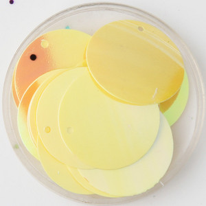 iSequins 30 mm vizuļi amatniecībai Lieli apaļi vizuļi Paillete ar 1 caurumu sānos, DIY šūšanas piederumi