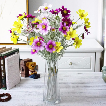 8 κεφάλια μακρύ στέλεχος Μαργαρίτα προσομοίωση κλαδιού λουλουδιών ψεύτικο λουλούδι διακόσμηση σαλονιού επίδειξη δαπέδου Τεχνητά λουλούδια