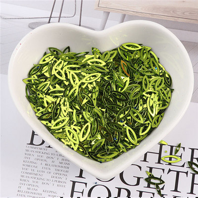 100 gab./iepakojumā 3*9 MM dobas zirga acis, sequins PVC pailletes DIY kāzu šūšana fliteriem amatniecības apģērbs Lentejuelas aksesuāri