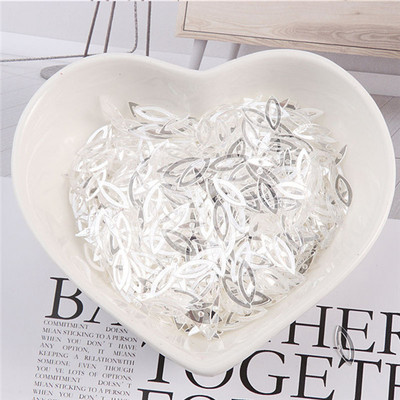 100 gab./iepakojumā 3*9 MM dobas zirga acis, sequins PVC pailletes DIY kāzu šūšana fliteriem amatniecības apģērbs Lentejuelas aksesuāri