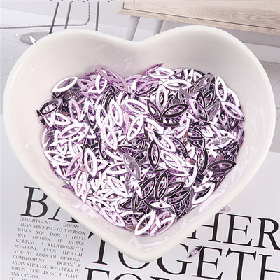 100 gab./iepakojumā 3*9 MM dobas zirga acis, sequins PVC pailletes DIY kāzu šūšana fliteriem amatniecības apģērbs Lentejuelas aksesuāri